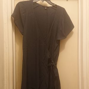 Banana Republic dark gray wrap dress 12.